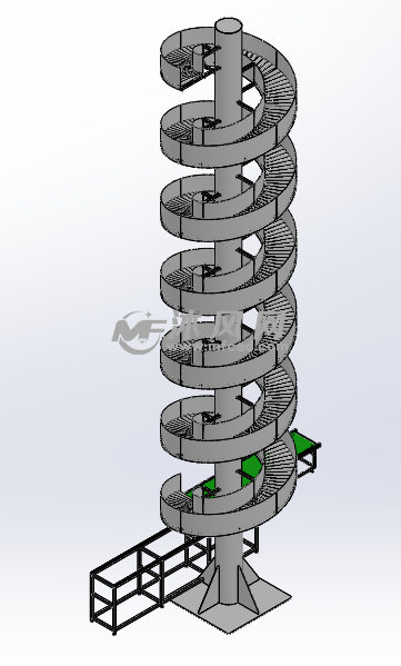 螺旋下降传送机构