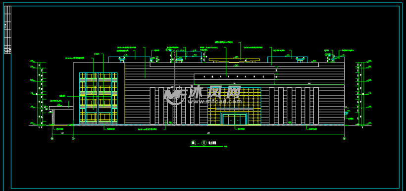 某四层医院门诊大楼建筑方案cad图纸