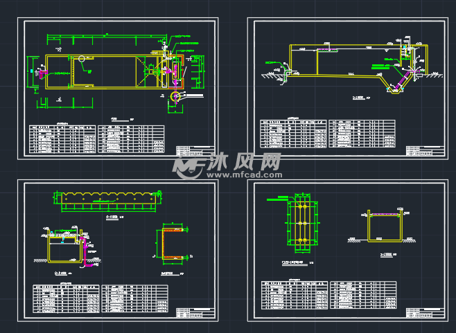 平流式沉淀池工艺设计详图- 环保图纸 - 沐风网