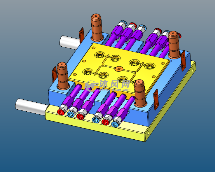 电蚊香器下盖注塑模具