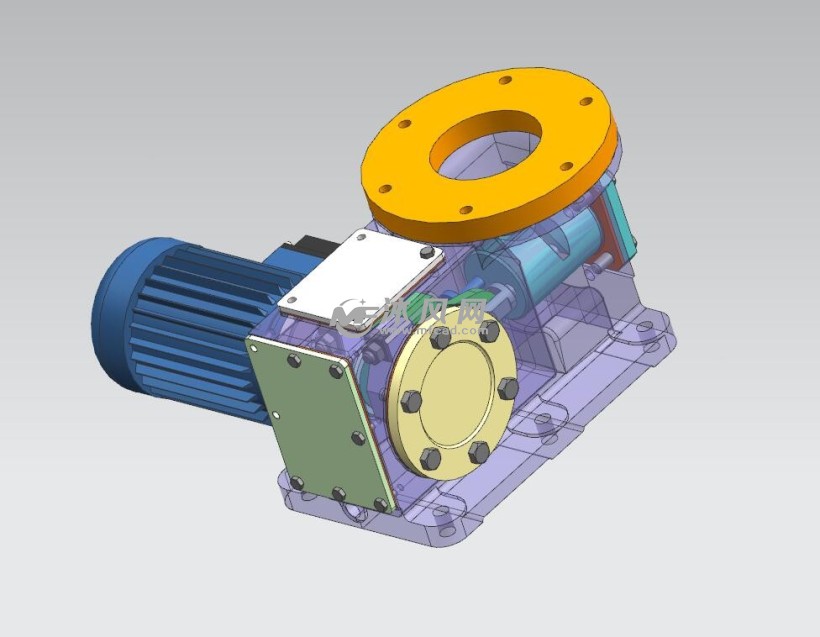 偏心轴连杆传动创意水泵