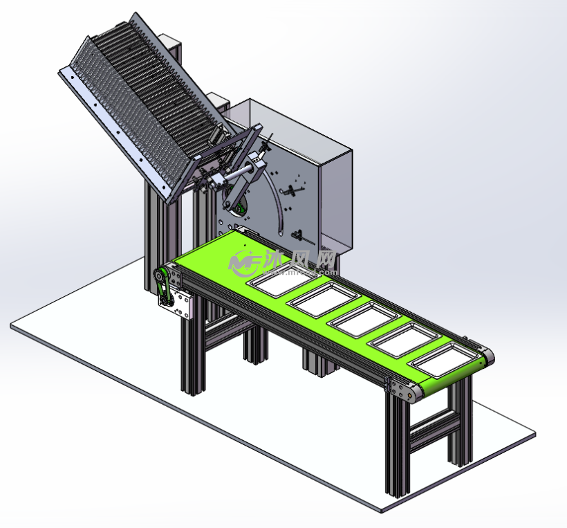 塑料盒高速下料机构
