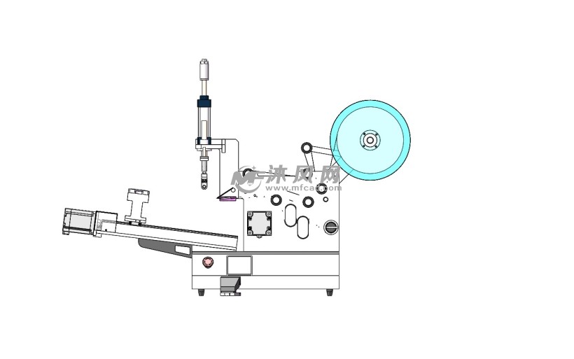 半自动贴标机 - 包装机械图纸 - 沐风网