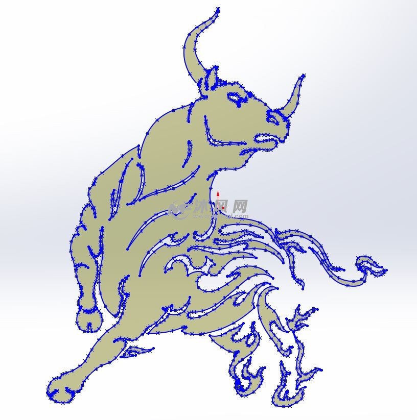 牛气冲天平面图纸