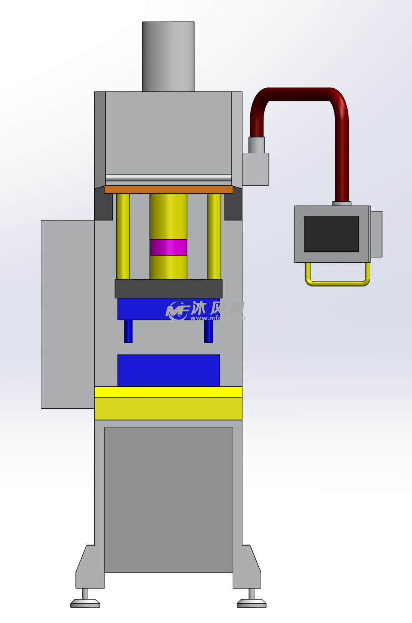 伺服压力机三维