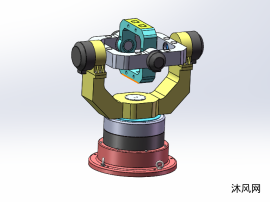 轴转台by脱尘脱俗49710solidworks20182021-03-28 08:41夹紧旋转机构