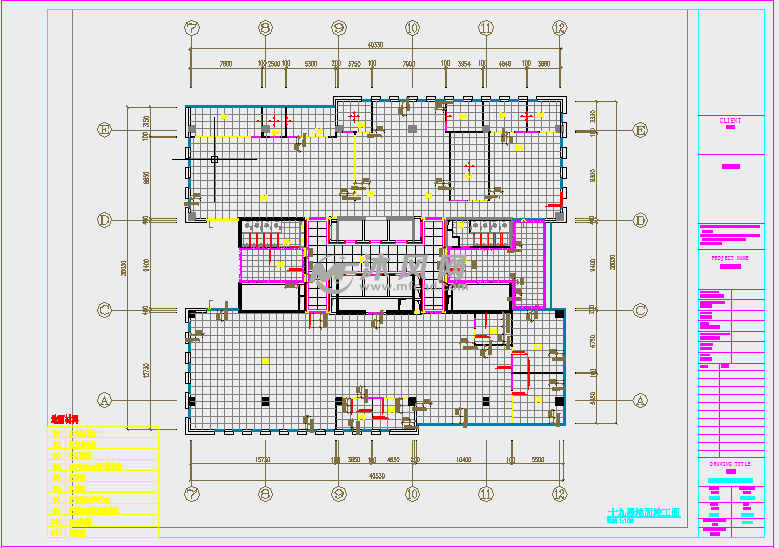 2019办公空间cad立面竣工图