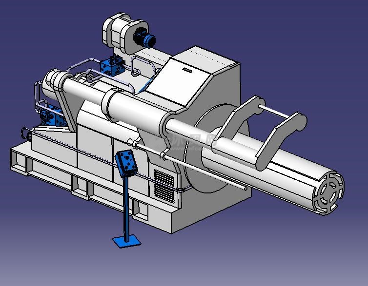 卷料开卷机模型