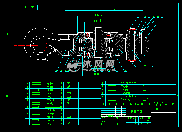 2气动葫芦 - 工程机械/建筑机械图纸 - 沐风网