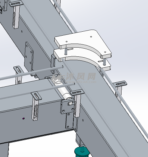 双滚轮刀口皮带线