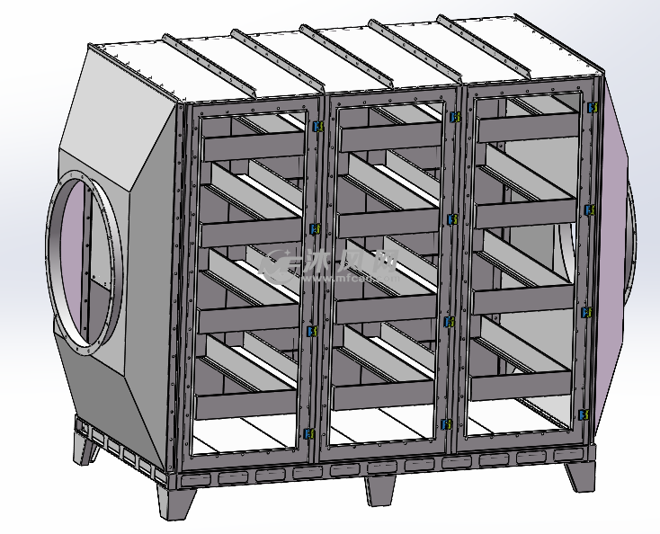 2w风量拼装活性炭箱