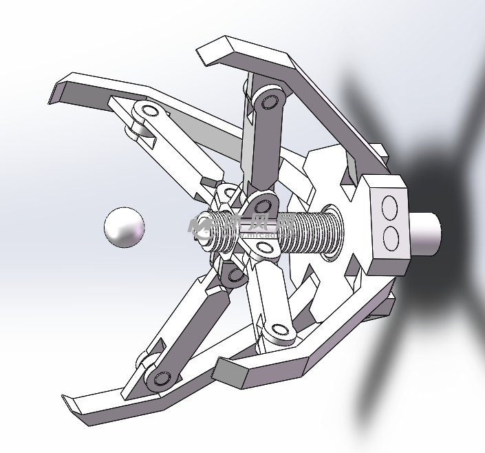 但尺寸设计过大,抓不了玻璃球,但可以抓取其他的物品,需要类似机械爪