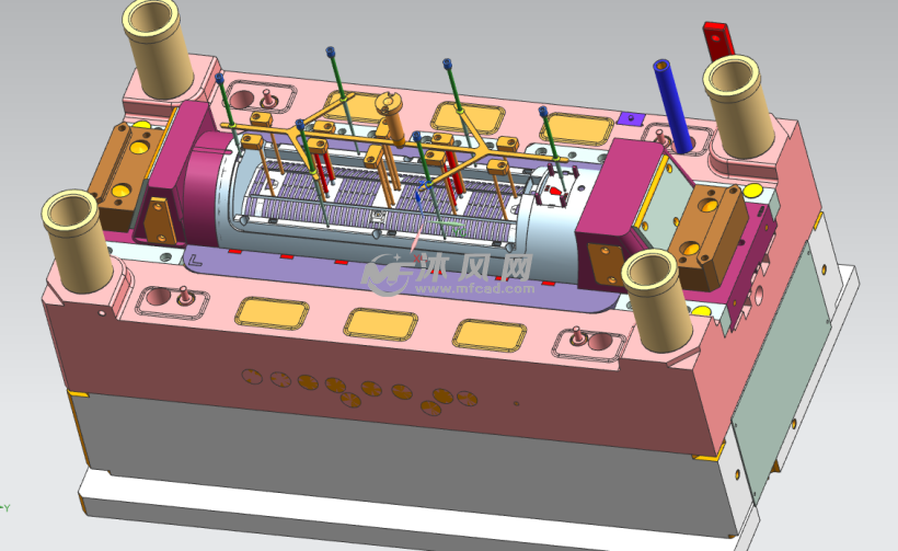 立式取暖器暖风机面板底座模具图档
