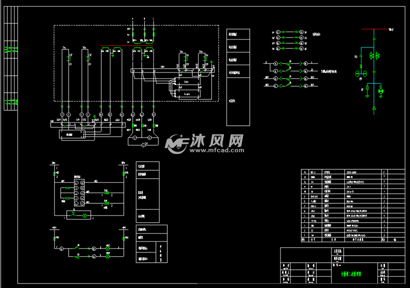 针织有限公司10kv配电室设计cad图纸