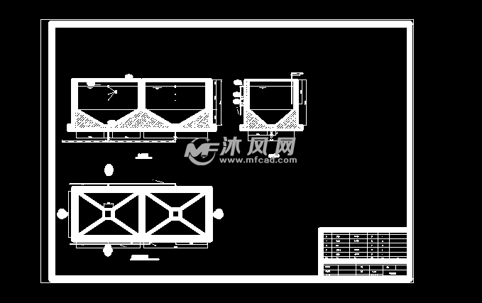 污泥浓缩池池顶平面图