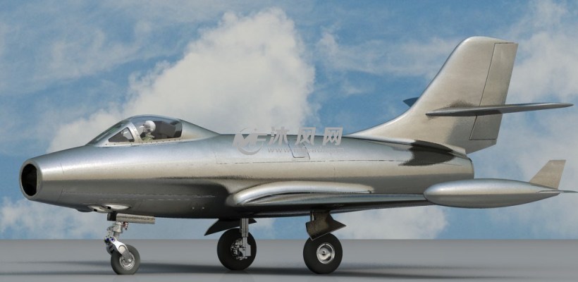 萨博圆筒战机autocad模型文件