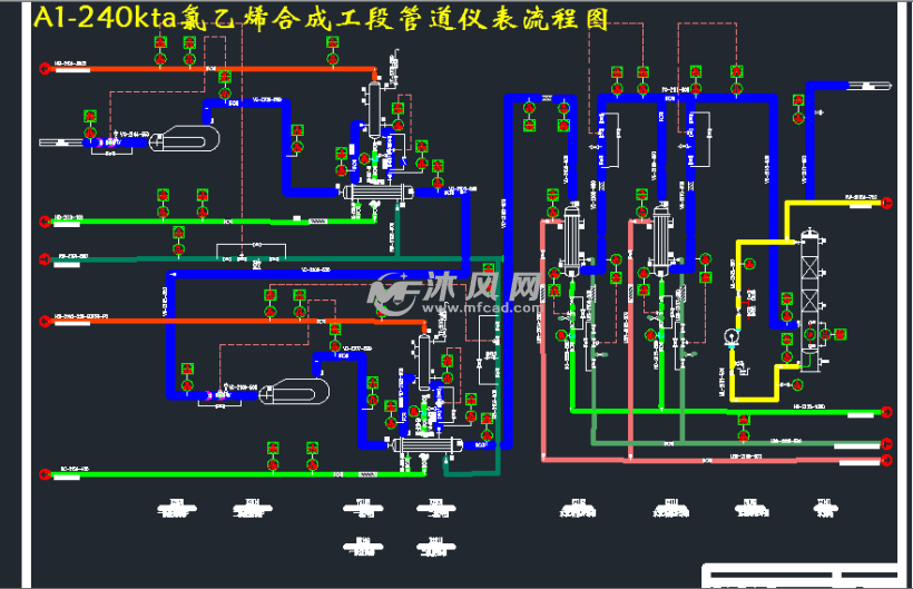 240ktapvc氯乙烯合成工段工藝設計 - 設計方案圖紙 - 沐風網