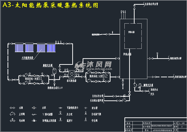 某別墅太陽能熱泵供熱系統設計