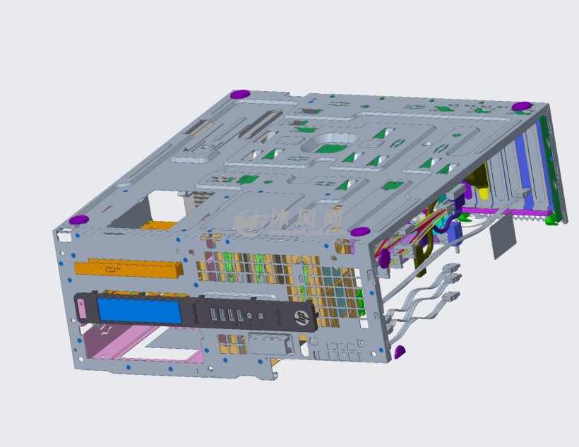 hp电脑机箱内框钣金结构