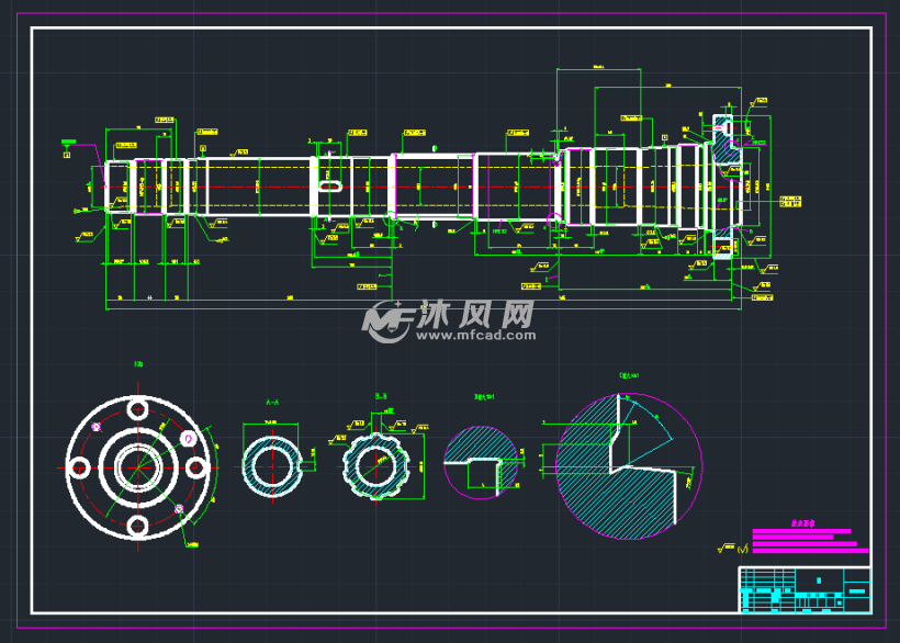 主軸夾具裝配圖 autocad2007 - 機床附件圖紙 - 沐風網