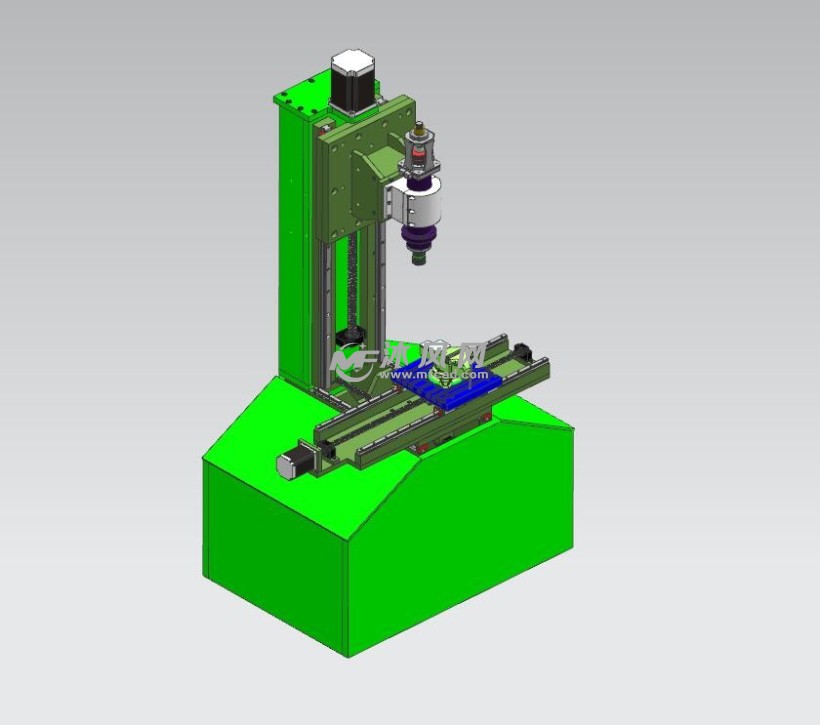 数控铣床设计模型 三维图