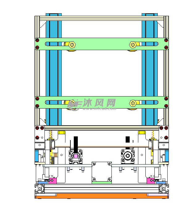 居中夹抱开箱搬运夹具 - 零部件模型图纸 - 沐风网
