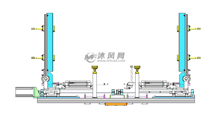 居中夹抱开箱搬运夹具 - 零部件模型图纸 - 沐风网