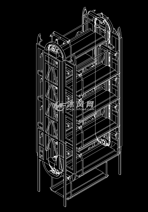 垂直循环式立体车库 - 机械设备图纸 - 沐风网