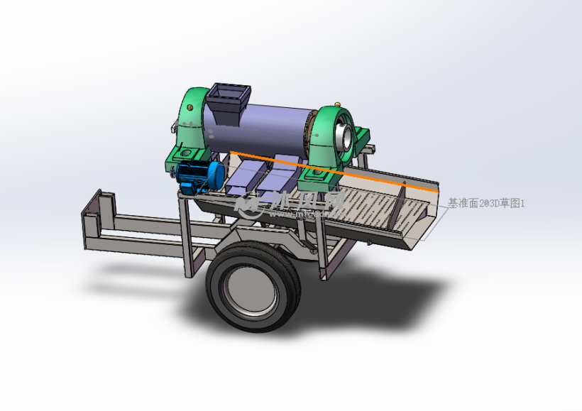 玉米脫粒機設計3d圖