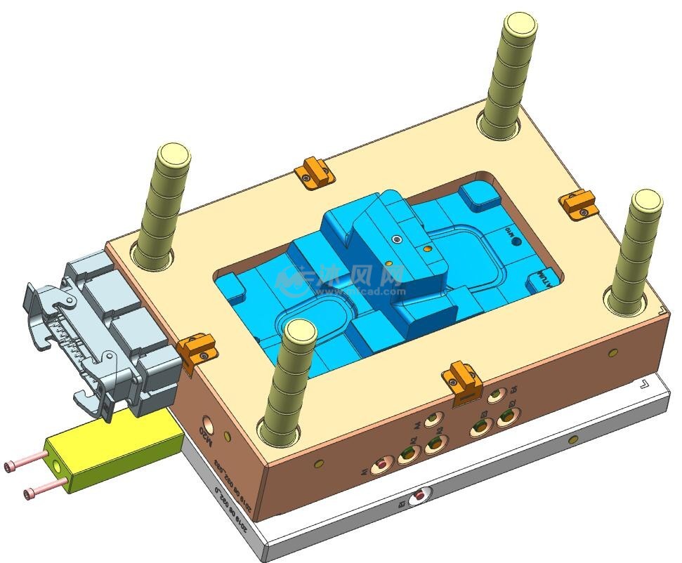 后踏板塑料盖(左右件)模具