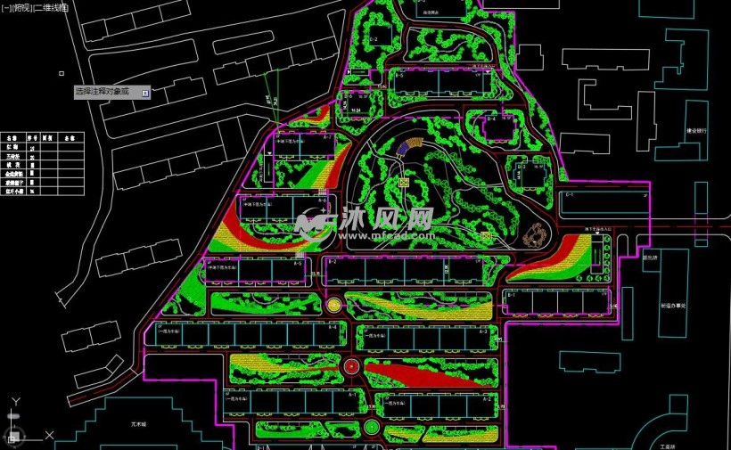 花園規劃l綠化cad施工圖- 園林綠化及施工圖紙 - 沐風網