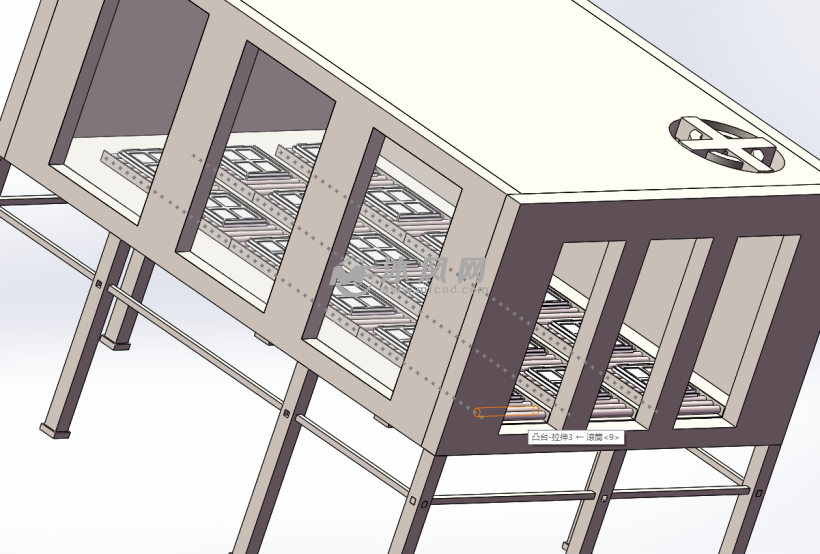 暂存装置模型 - 输送和提升设备图纸 - 沐风网