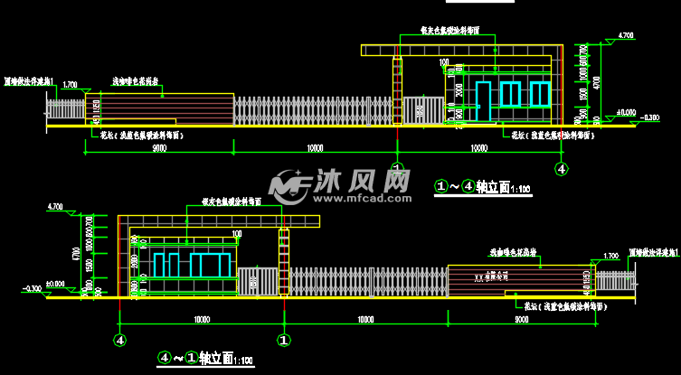 某地厂区传达室门卫建筑设计施工图