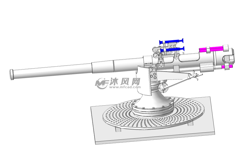 102mm舰炮设计模型