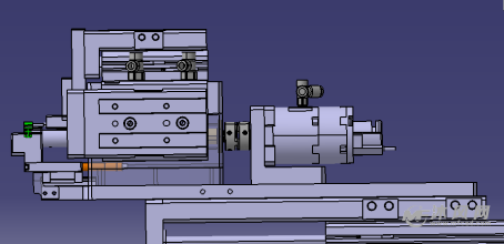 发条弹簧安装机构侧视图