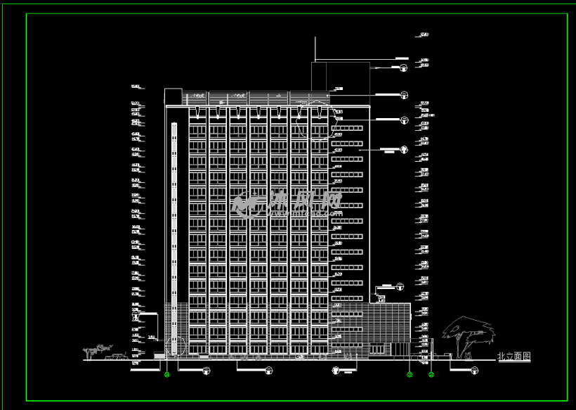 某办公楼建筑设计cad方案图