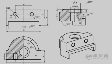 动钳口三维模型和夹具设计
