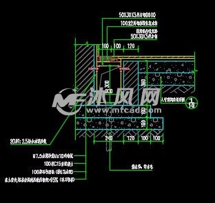 线性排水沟及塑木平台施工图