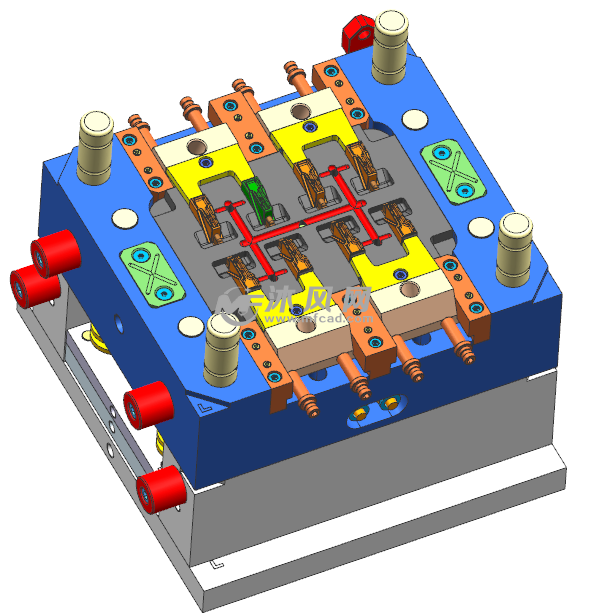 家电链接头模具- 注塑模图纸 - 沐风网