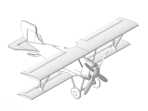 sw双翼飞机模型 - solidworks交通工具模型下载 - 沐风图纸