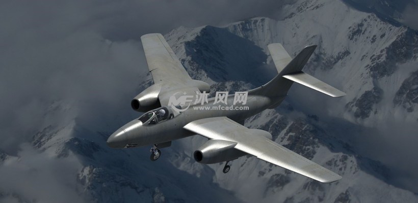 秃鹰iin战斗轰炸机autocad模型