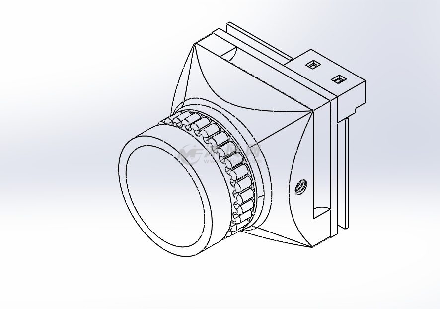 摄像机三维模型线框图