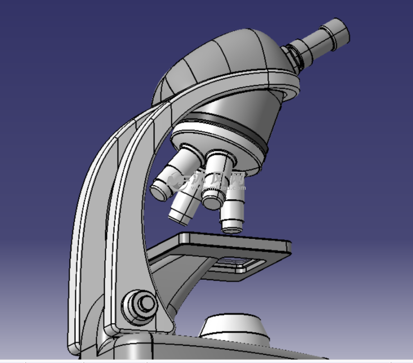 顯微鏡裝配模型