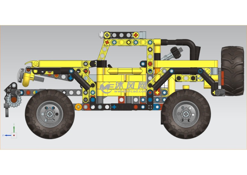 乐高牧马人吉普 - 玩具公仔图纸 - 沐风网