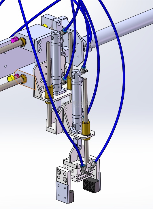 多级移栽取料机构