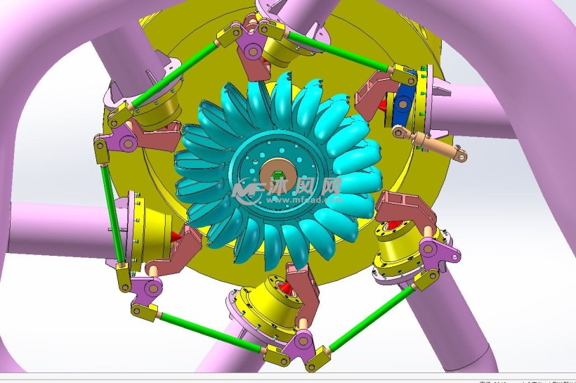 冲击式水轮机模型六喷