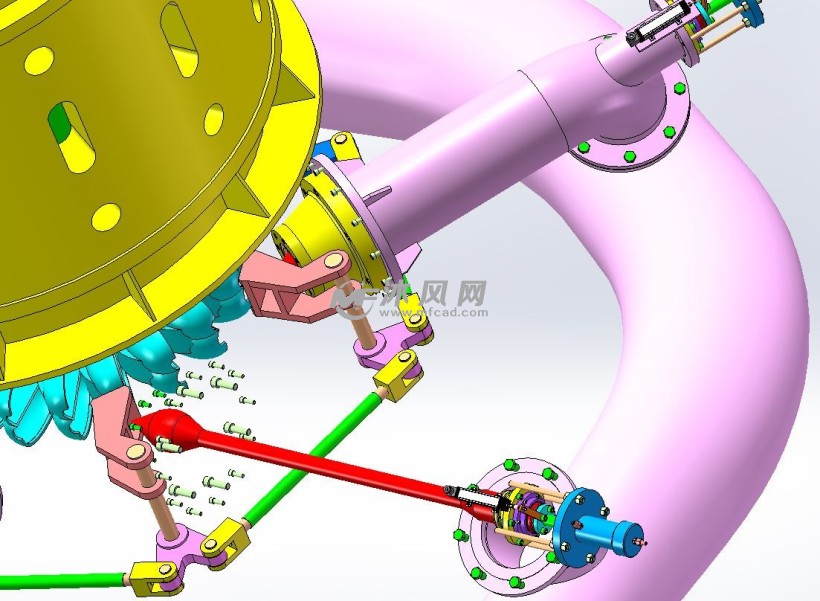 冲击式水轮机模型六喷