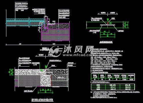 道路修復改造路面結構圖及樹池