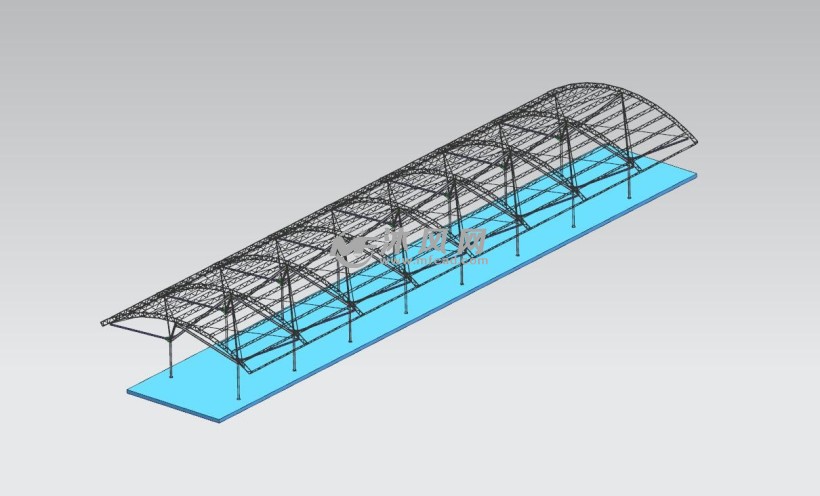 钢结构厂房三维图