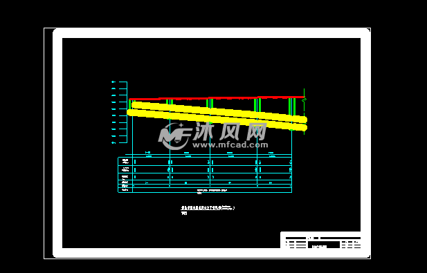 污水主干管纵剖面图